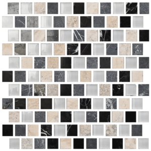 Imagination 1 x 1 Offset Design Shades of Gray