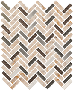 Imagination Herringbone Platinum Ravine