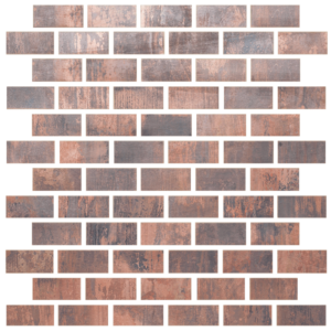 Metallix Miscellaneous Designs Antique Copper Antique Copper Brickset Mosaic 1×2