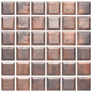 Metallix Miscellaneous Designs Antique Copper Antique Copper Mosaic Beveled 2×2