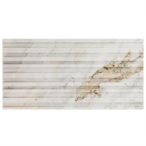 Carver Barcode Alaska White 12X24 Dimensional Polished