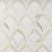 Rosalia Bianco White Floral Marble Mosaic