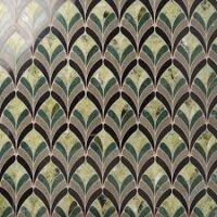 Rosalia Verde Green Floral Marble Mosaic