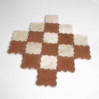 Diana Royal, Rustic Terracotta Honed Tudor Marble Mosaic