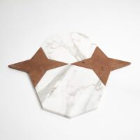 Calacatta Gold Royal, Rustic Terracotta Honed Ottaglio Marble Mosaic