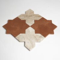 Diana Royal, Rustic Terracotta Honed Crocelle Marble Mosaic