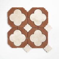 Diana Royal, Rustic Terracotta Honed Quatrodo Marble Mosaic