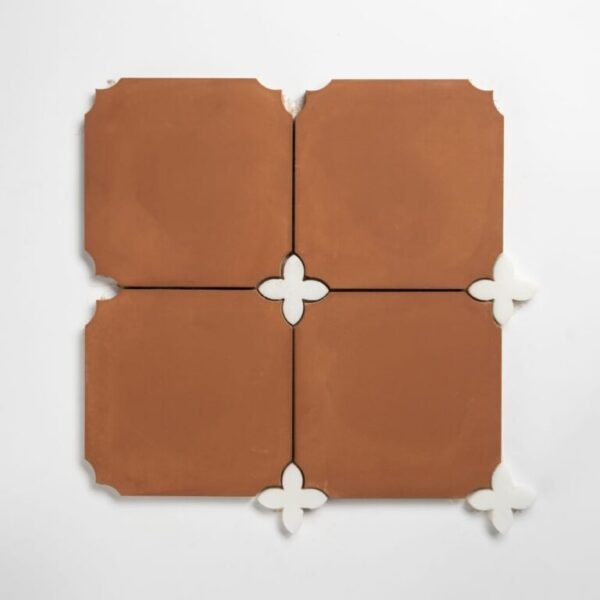 Calacatta Bella, Cotto Rio Honed Loto Marble Mosaic