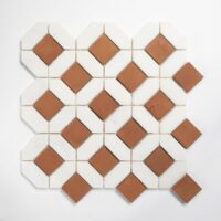 Calacatta Gold, Cotto Rio Honed Ottaglio Marble Mosaic