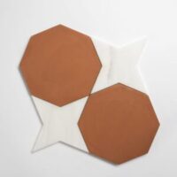Calacatta Bella, Cotto Rio Honed Copa Marble Mosaic